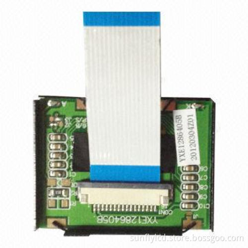 FSTN Graphics 128 x 64 LCD Module with 3.3V Drive Voltage, Outline Sized 46 x 32 x 11mm
